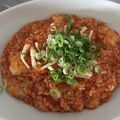 ற੨∩੨'s cooksnap of when they made ミートーソースでピリ辛もっちり白玉がゆ.