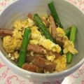 みっきぃ515's cooksnap of when they made スパムとアスパラのマヨチャンプルー.