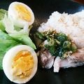 nyanyao703's cooksnap of when they made 炊飯器だけで簡単シンガポールチキンライス.