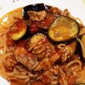 さと＊221's cooksnap of when they made 残り物で☆豚肉トマトナスのパスタ.