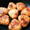 バターごはん's cooksnap of when they made 残りご飯de　焼きおにぎり△.