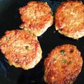 ライオネルリチオ♪'s cooksnap of when they made 鶏挽肉のつくねバーグ( ･ิω･ิ).