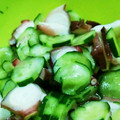 あいころべ's cooksnap of when they made きゅうりとわかめとタコの酢の物.