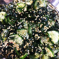 もんもんまりえ's cooksnap of when they made わかめときゅうりの酢の物☆.