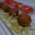一茶一菓's cooksnap of when they made ひとくちアミューズ チーズ入りフライ.
