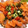 feleza's cooksnap of when they made スモークサーモンのサラダ.