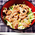 ふたごゆき's cooksnap of when they made ウマ丼①♡豚肉と新たまねぎの味噌炒め丼♡.