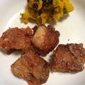 しのざくら's cooksnap of when they made 鶏の唐揚げリメイク⇒ケチャごま焼き.