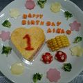 ♥♡♥'s cooksnap of when they made １歳の誕生日☆オムライスプレート☆離乳食.