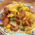 まゆちゃろ's cooksnap of when they made 玉葱、豚肉、トマト、卵のマヨネーズ炒め.