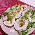 赤い電話's cooksnap of when they made 簡単★ネギ塩だれで食べる鶏胸肉のハム.