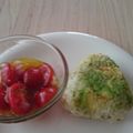 あずきまめっち's cooksnap of when they made 我が家のおむすび⑨アボカドおかか醤油♪.