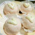 ももんがマミィ☆'s cooksnap of when they made バレンタイン❤簡単！ハートの紅白饅頭❤.