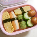Mana86's cooksnap of when they made 幼稚園 お弁当 [スシ風].