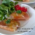 あきひゃ's cooksnap of when they made ＊新玉で生ハムピクルスのオープンサンド＊.