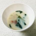 かや巻き's cooksnap of when they made 小松菜とベーコンの豆乳スープ.