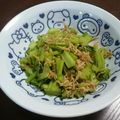 まめ猫's cooksnap of when they made かぶの葉のしらす干し炒め.