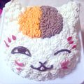 クックIX1H1E☆'s cooksnap of when they made 実物大？にゃんこ先生デコケーキ*誕生日に.