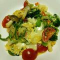 みほくみ's cooksnap of when they made トマトとブロッコリーの卵炒め.