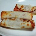 みれいく's cooksnap of when they made 餃子の皮アレンジ☻アスパラ肉巻き.
