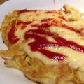 mummypig's cooksnap of when they made 「新タマ・ジャガ焼」…お好み焼き風.