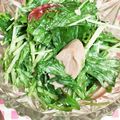 ☆らぶ〜んのひとみ☆'s cooksnap of when they made トマトと水菜、魚肉ソーセージのわさびマヨ.
