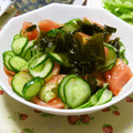 ともこキッチン's cooksnap of when they made ワカメときゅうりとトマトのさっぱりサラダ.