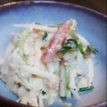 chbimaru's cooksnap of when they made 大根とキュウリとカニ缶のサラダ.