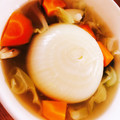 chanmino's cooksnap of when they made 栄養満点☆新玉ねぎ丸ごとスープ.