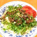 ガッちやん's cooksnap of when they made ☆簡単☆おいしい肉サラダうどん.
