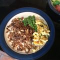 picollo's cooksnap of when they made 簡単☆サバそぼろと絹さやで三食ご飯.