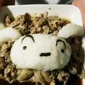 こた梅's cooksnap of when they made 大根おろしアートでしんちゃん＆シロ鍋.