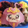 ひなさわん's cooksnap of when they made 幼稚園 キャラ弁♡プリキュア パフ.