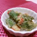 赤い電話's cooksnap of when they made かにかまのしそ巻き磯辺揚げ.