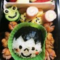 MIDORI翠's cooksnap of when they made 梅雨のカエルさん弁当…♩.