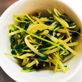 ＫawausosO's cooksnap of when they made レンジで3分！もやしと豆苗の旨辛♡.