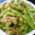 うにイクラ丼's cooksnap of when they made いんげんのおかか炒め.