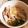 クックBV2X66☆'s cooksnap of when they made ＊豚しゃぶとネギだく＊　油そば風そうめん.