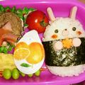 芙羽ママ's cooksnap of when they made 幼稚園 お弁当 キャラ弁♡うさぎ２.