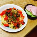 モリワ's cooksnap of when they made トマトとナスの冷製パスタ.