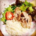 mcrn's cooksnap of when they made 炊飯器で簡単★海南チキンライス.