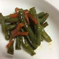 香月☆美里's cooksnap of when they made サヤインゲン甘辛炒め煮〜大量消費に！.