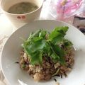 クック3UX6AO☆'s cooksnap of when they made 牛肉とごぼうの混ぜご飯.
