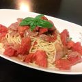 ちびはち公's cooksnap of when they made 生ハムとアンチョビ de 冷製パスタ.