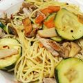 かばぼのいったん's cooksnap of when they made ズッキーニと豚肉のさっぱりパスタ.