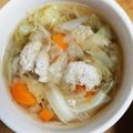 のあめろ♪'s cooksnap of when they made 簡単美味しいロールキャベツ風スープ.