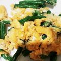 くー太郎まま's cooksnap of when they made インゲン炒り卵.