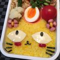 まっきー♪３７'s cooksnap of when they made キャラ弁☆赤いウィンナーのお花☆お弁当☆.