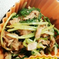 とにーにょ's cooksnap of when they made さっぱりたっぷり♡ミズナとツナの和え物.