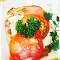 のん♪♪のん's cooksnap of when they made カレーリメイク★チーズトースト＋トマト.